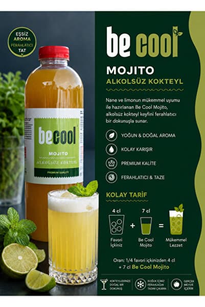 BE COOL Mojito Kokteyl Mix 1 L