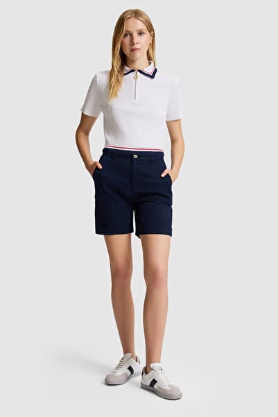 U.S. Polo Assn. Kadın Lacivert Dokuma Şort 50325529-VR033