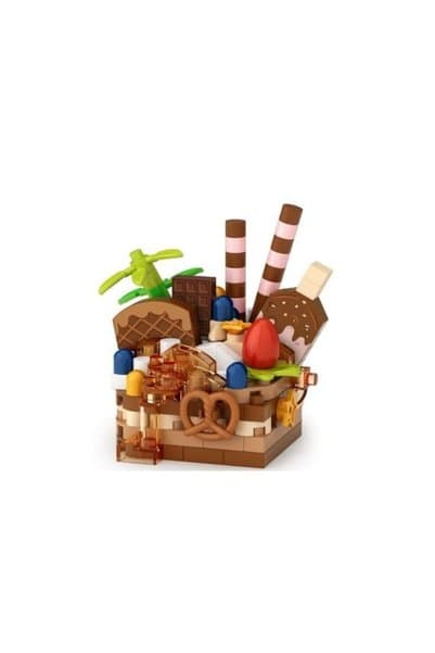 Zeus Lojistik LZ-8642 ÇİKOLATALI PASTA 160 PARÇA BLOCK OYUNCAK-MİNİ POŞET