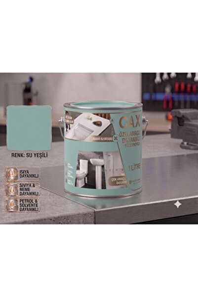 caxcolors CAX Dayanıklı Özel Yüzey Boyası 1 L - Su , Nem ve Isı Dayanımlı Fayans & Lavabo Boyası