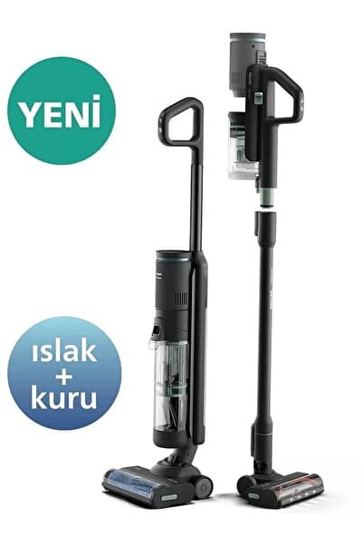 Philips 7000 Serisi AquaTrio Islak&Kuru Kablosuz Dikey Süpürge, AquaSpin Başlık, PowerCyclone Aqua,XW7263/11
