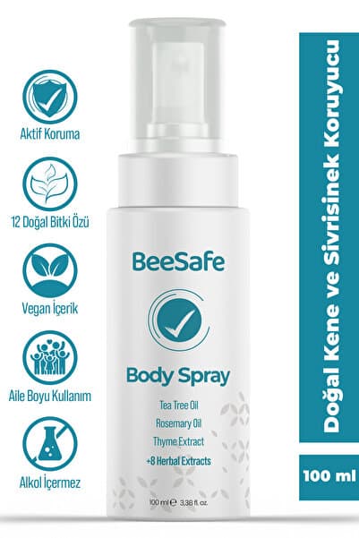 Kene Ve Sivrisinek Koruyucu Sprey (VEGAN & 12 DOĞAL BİTKİ ÖZÜ) - 100 ml