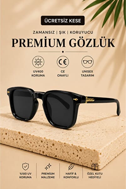 WATCHOFROYAL Royal Eyewear RE981 Siyah Güneş Gözlüğü