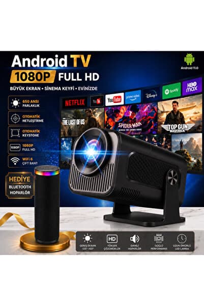 TARÇIN Teknomie Ultra HD Yeni Nesil Akıllı Prokesiyon Cihazı, Otomatik Ayarlama, Dahili Hoparlör