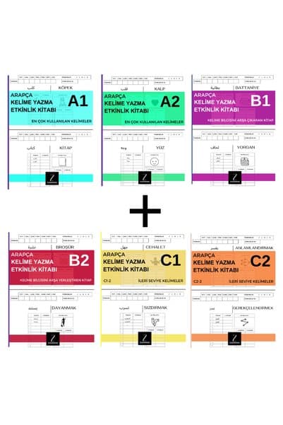 ZUGZWANG A1+A2+B1+B2+C1+C2 Arapça Türkçe Etkinlik Kitabı Seti 6'lı Set