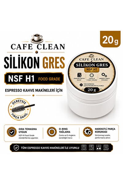 Cafe clean Espresso Kahve Makinesi Gıda Onaylı Silikon Gres Yağı - Nsf H1 Uluslararası Sertifikalı - 20 G