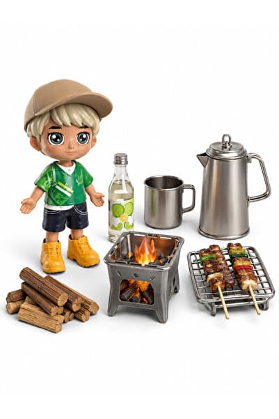 Little Corner® Kampçı Oyuncak Koleksiyonu Seti - Little Corner Ateş Başı Kampçısı Figürü