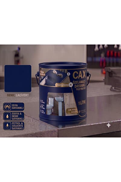 caxcolors CAX Dayanıklı Özel Yüzey Boyası 1 L - Su , Nem ve Isı Dayanımlı Fayans & Lavabo Boyası
