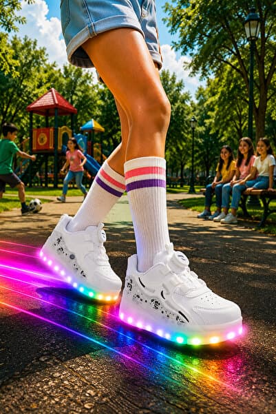 ROCKY SPORT PATENLİ IŞIKLI SPOR AYAKKABISI & TEKERLEKLİ SNEAKERS PATENLİ AYAKKABI