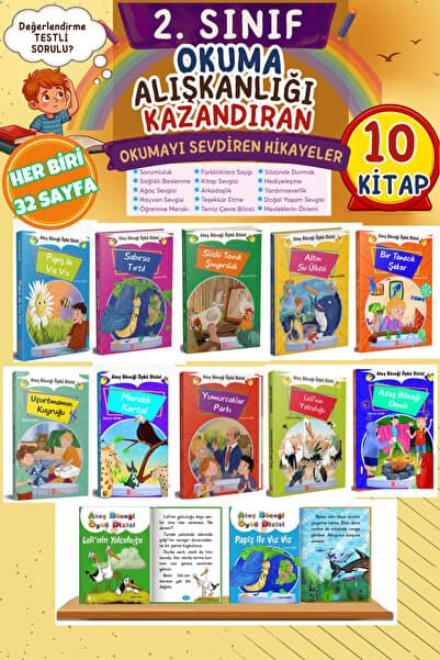 Ata Yayıncılık 2.sınıflar Için En Hikaye Seti (10 KİTAP KUTULU VE HEDİYELİ)