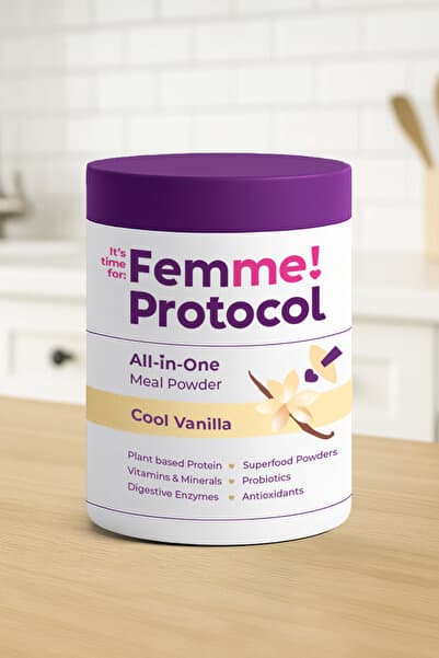 Femme Protocol All in One Öğün Tozu Cool Vanilla 600g –10 Servis