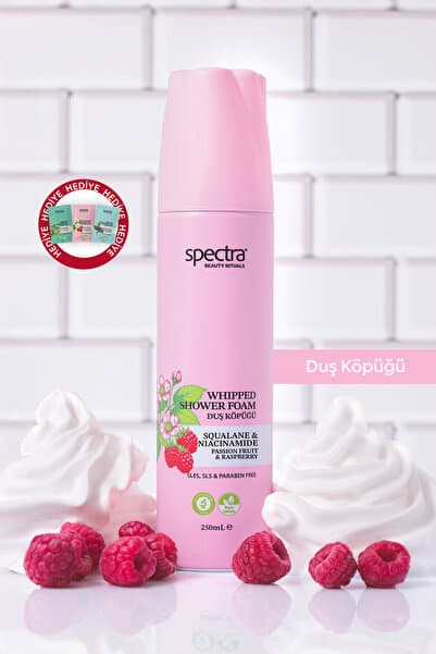 Spectra Care Nemlendirici ve Arındırıcı Vegan Whipped Duş Köpüğü - Raspberry&Passion Fruit - 250 ML