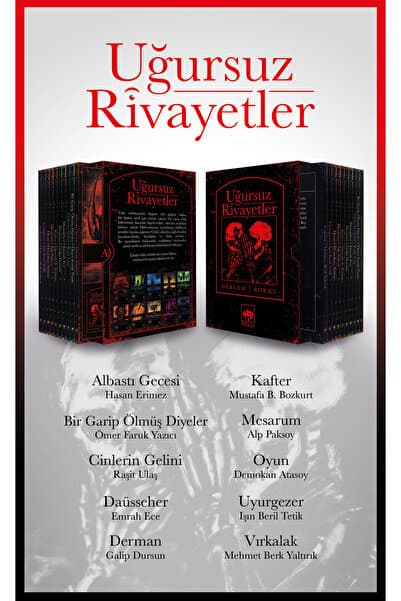 Ötüken Neşriyat Korku Derlem - Uğursuz Rivayetler 10 Kitap