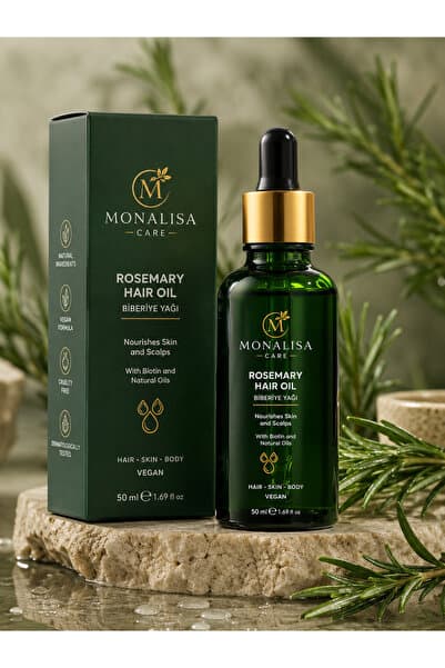 Monalisa Beauty Monalisa Care %100 Saf Biberiye Yağı Saç Bakım Yağı 50 ml - Biotin Destekli Dökülme Karşıtı ve Hızlı Uzama Etkili