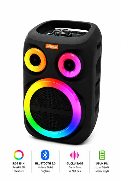 Weskam Bluetooth Hoparlör Kablosuz Mikrofon Kareoke Hoparlör Yükses Ses Tws
