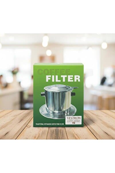 VESTRON Phin Filter Vietnam Kahve Demleme Filtresi - Vietnameese Phin Dripper Paslanmaz Çelik Kahve Ekipmanı