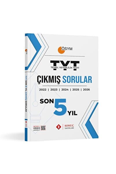 Sonuç Yayınları TYT Son 5 Yıl Çıkmış Sorular 2022 - 2026