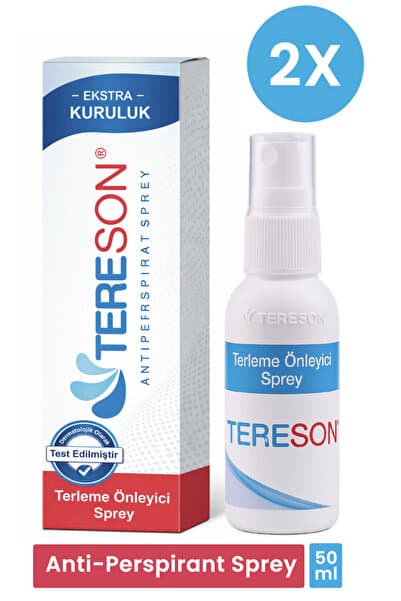 Tereson El,ayak, Koltuk Altı Terleme Önleyici Ve Ter Kokusuna Karşı Koruma Antiperspirant Sprey 2x50 ml