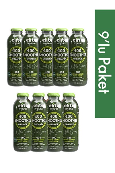 Elite Naturel 9'lu Organik Smoothie Well Greens 414 Ml