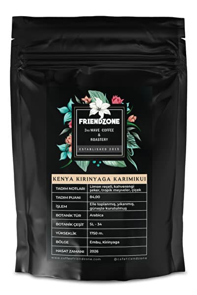 Kenya Embu Kirinyaga Karimikui Aa Plus Çekirdek Kahve 250 gr