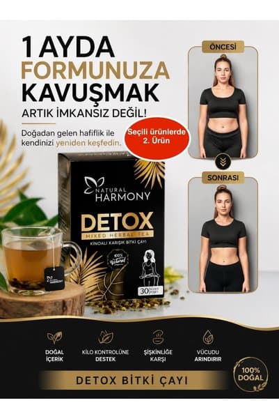 PERLA BEAUTY Natural Harmony Diyet Form Çayı Detox Mide Rahatlatıcı Özel Karışımlı Bitkisel Çay