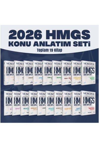 Monopol Yayınları 2026 HMGS Konu Seti