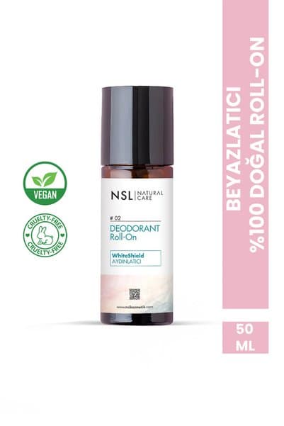 NSL NATURAL CARE WhiteShield (Beyazlatıcı & Aydınlatıcı) Deodorant Roll-On