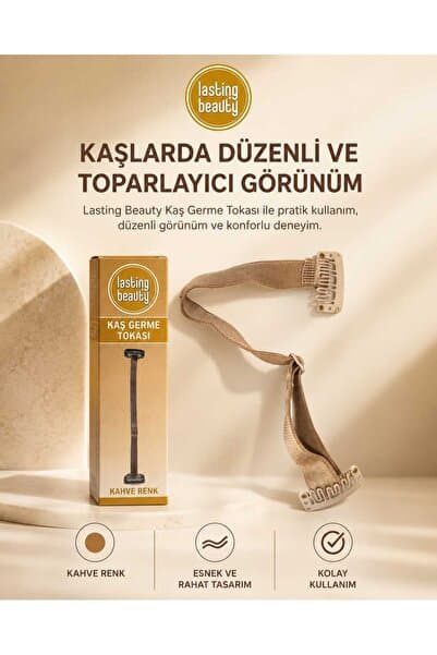 LastingBeauty Yüz Tokası Çekik Kaş Kahverengi