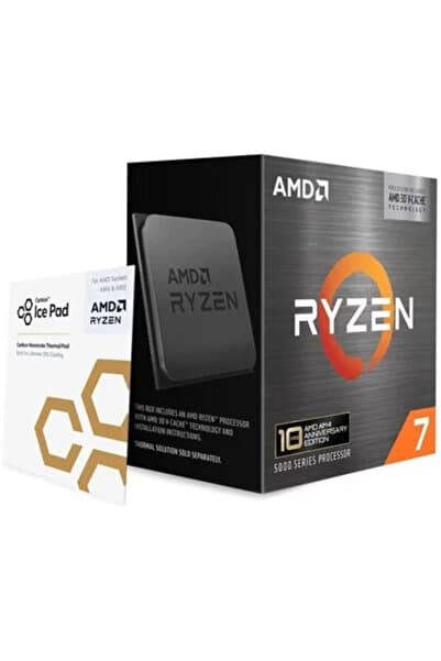Amd Ryzen 7 5800X3D 10th Anniversary Edition 3.4GHz 8 Çekirdek 96MB Önbellek Soket AM4 Box İşlemci