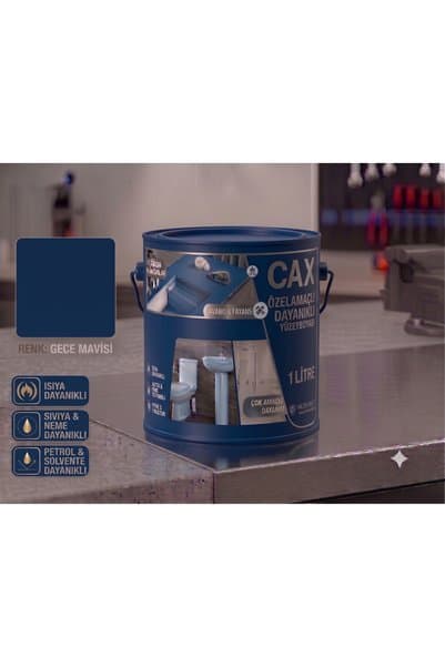 caxcolors CAX Dayanıklı Özel Yüzey Boyası 1 L - Su , Nem ve Isı Dayanımlı Fayans & Lavabo Boyası
