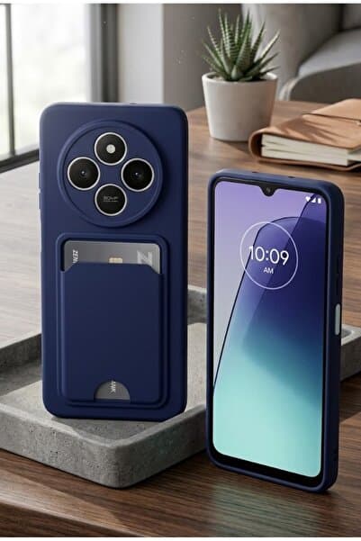 halkhouse Redmi 14C Kılıf Kamera Korumalı Kartlıklı Esnek Silikon Kelvin Kapak