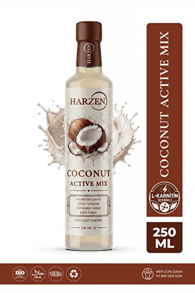 Harzen Chia Tohumu, Yeşil Çay ve Kinoa Karışımı -Coconut Active Mix 250 ml