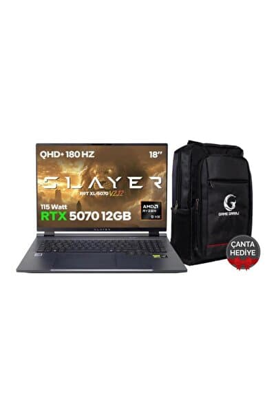 Game Garaj Slayer R9T XL-5070 V2.12 C7 AMD Ryzen 9 8945HX 16GB RAM 1TB SSD RTX5070 18" 180Hz QHD+ IP