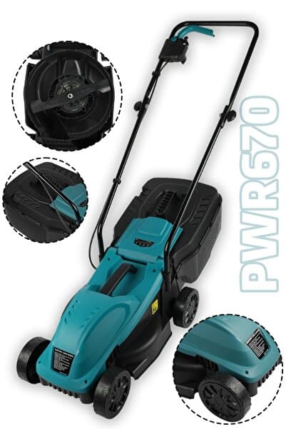 ELEKTİRİKLİ ÇİM BİÇME MAKINESİ 1200 V BAKIR SARGI 3 FARKLI YÜKSEKLİK AYARI 25-45-65 MM
