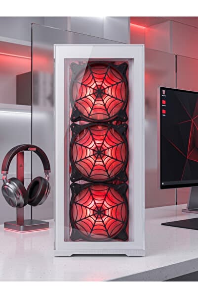 ABENOVA Örümcek Adam Ağ Tasarımlı 120mm Fan Izgara | Çift Taraflı Bant ile Montaj