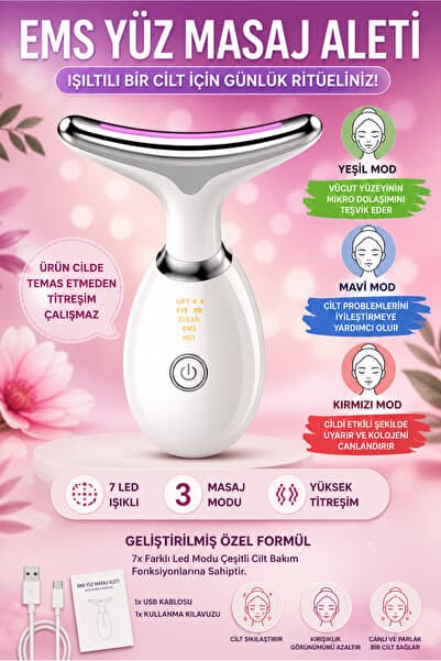 nextbuy Yüz Boyun Ems Güzellik Cihazı Gıdık Sarkma Kırışıklık Ince Çizgi Giderici Cilt Sıkılaştırıcı Aleti