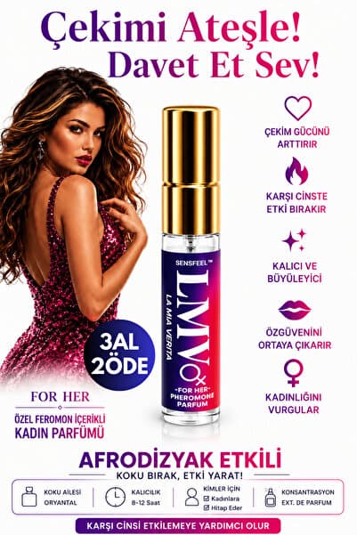 la mia verita Feromon Özlü Parfüm – Etkili Çekici Sensfeel™ For Her Extrait 5 ml