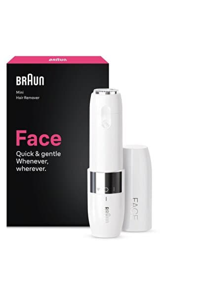 Braun FS1000 Mini Yüz Tüy Alma Makinesi Pil Ve Temizleme Fırçası, Seyahat Boy, Kablosuz Kullanım