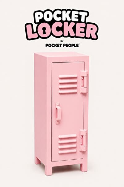 Pocket People Pocket Locker Mini Masaüstü Dolap Organizer | Dekoratif Mini Locker
