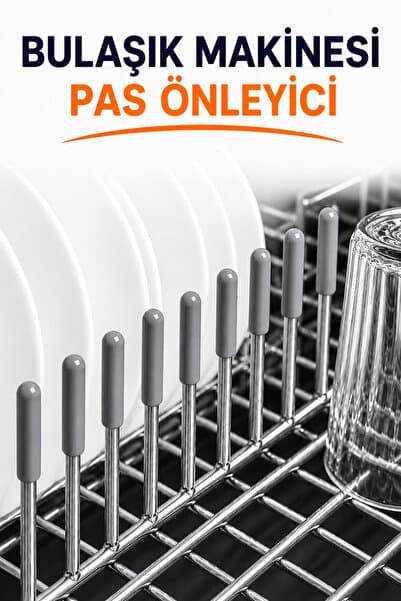 ozzen Bulaşık Makinesi Sepet Teli Koruyucu Kapak 50 Adet – Pas Önleyici Uç Başlık