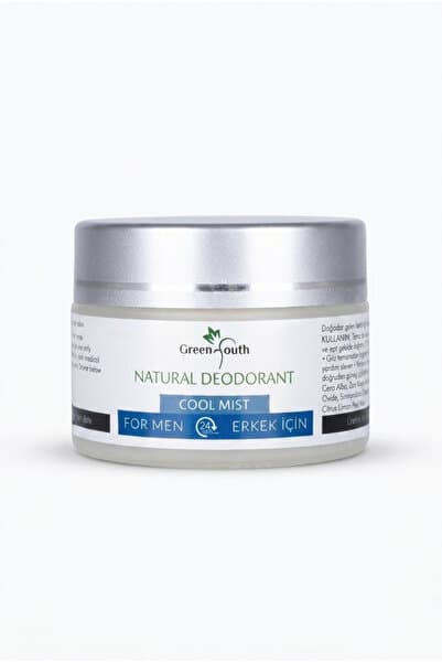 Green Youth COOL MİST Doğal İçerikli Erkek deodorantı ve ter kokusu önleyici leke bırakmayan Natural- Alüminyumsuz