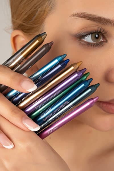 ZEYNABEAUTY 12 Renk Neon Yağlı Göz Kalemi Seti | Yoğun Pigmentli | Yumuşak Sürüm | Renkli Eyeliner