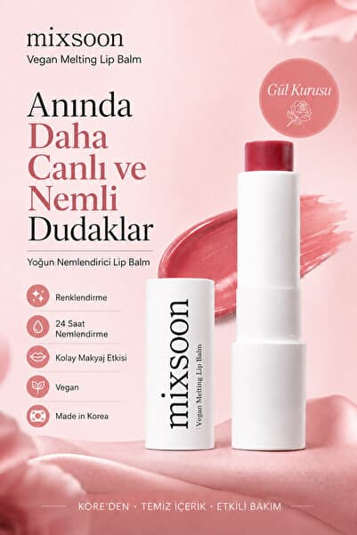 mixsoon Vegan Melting Lip Balm 02 Dry Rose (GÜL KURUSU RENGİ)