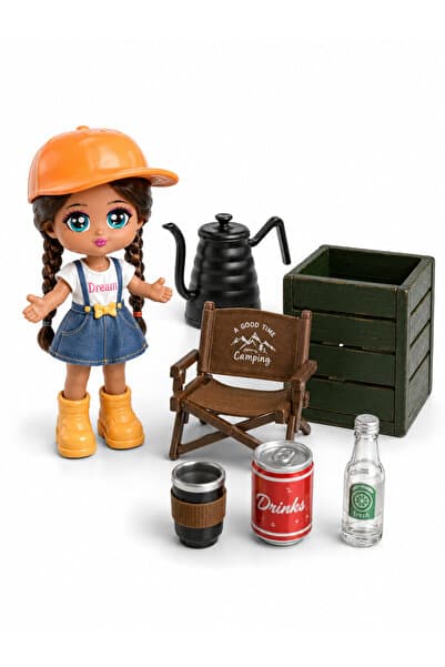 Little Corner® Piknik Oyuncak Koleksiyon Figürü - Little Corner Kamp Sofrası Kız Figürü