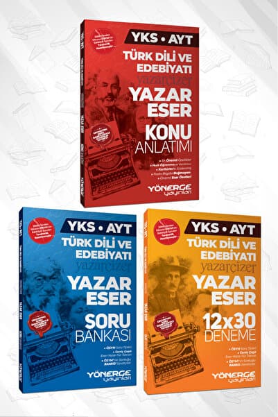 Yönerge Yayınları 2027 AYT Türk Dili ve Edebiyatı Yazar Eser Konu Anlatım Soru Bankası 12x30 Deneme Yeni Basım (Efsane Kampanya)
