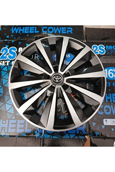 Universal 15 inç Toyota Corolla / Yaris / Avensis / Auris Uyumlu Jant Kapağı 4'lü Takım Amblem Hediyeli
