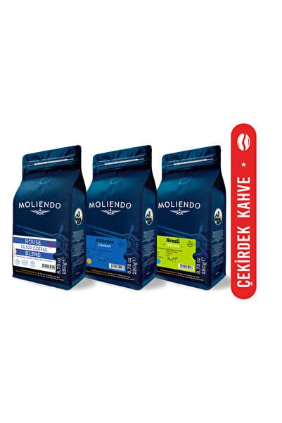 Moliendo Ekonomik Filtre Kahve Avantaj Paketi (Çekirdek Kahve) 3*250 g