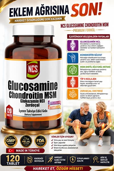 Ncs Glucosamine Chondroitin Msm Type Iı Collagen Turmenic Root 120 Tablet