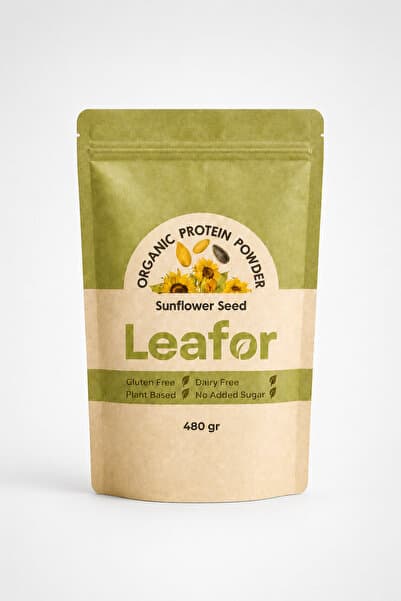 Leafor Organik Ayçekirdeği Protein Tozu | Bitkisel Protein, %100 Katkısız, Vegan