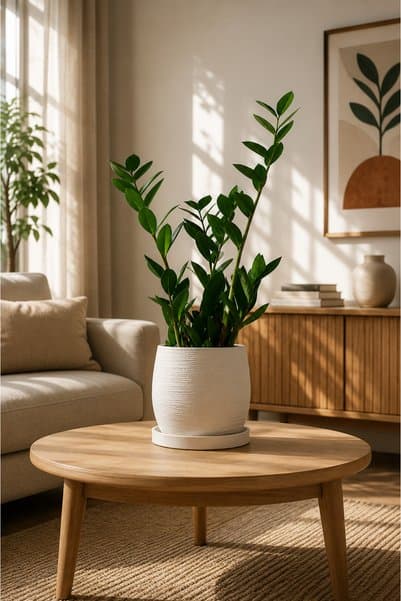 VASODEK Dekoratif Beton Saksı V-122-AÇİK KREM